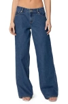 Edikted Lacey Pocket Low Rise Medium Rinse Wash Jeans
