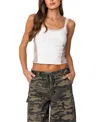 Edikted Lacey Paneled Camisole In White