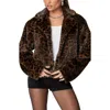 Edikted Lady Leopard Jacket In Brown