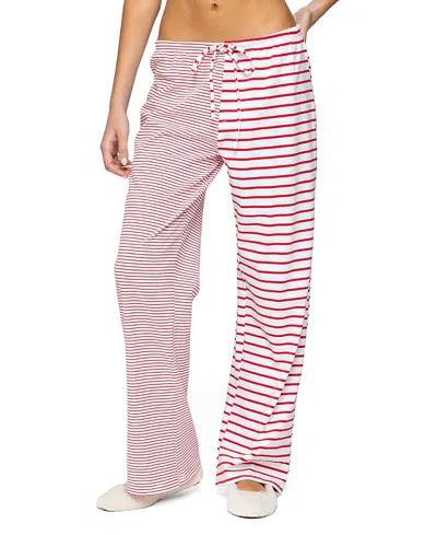 EDIKTED LAKEN MIXED STRIPED PANTS