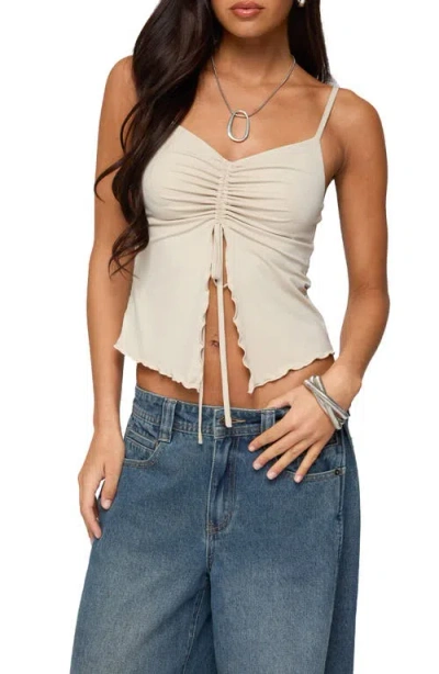 Edikted Landon Drawstring Split Front Camisole