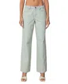 Edikted Lannah Textured Low Rise Wide Leg Jeans In Mix