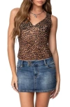 Edikted Laur Leopard Print Tank In Leopard