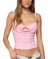 Edikted Layered Bra Cowl Neck Top