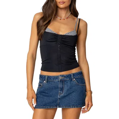 Edikted Layered Camisole In Black