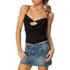 Edikted Layered Cutout Camisole In Black