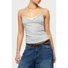 Edikted Layered Stripe Camisole In Multi