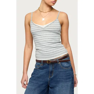 Edikted Layered Stripe Camisole In Multi