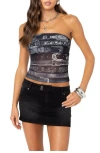 Edikted Layered Tube Top In Black-and-white