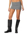 Edikted Leana Stripe Miniskirt In Gray