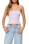 Edikted Leela Scrunch Striped Tank Top