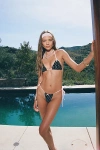 Edikted Leigh Polka Dot String Bikini Bottom In Black/and/white, Women's At Urban Outfitters