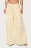 Edikted Lennon Ultra Wide Leg Pants In White