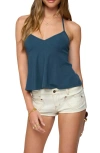 Edikted Leonora Halter Babydoll Top In Blue