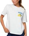 Edikted Let's Make Margaritas Oversize Cotton Graphic T-shirt In White