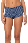 Edikted Levia Striped Micro Shorts In Blue