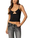 Edikted Liana Cut Out Tank Top In Black