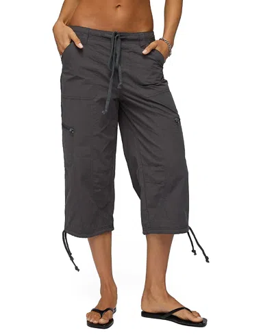 Edikted Lilith Cargo Capri Pants In Gray