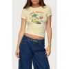 Edikted Local Market Graphic T Shirt In Yellow