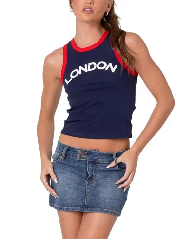 EDIKTED LONDON GIRL CONTRAST TANK TOP