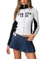 Edikted London High Neck Cardigan In White
