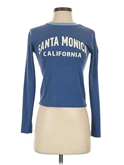 Pre-owned Edikted Long Sleeve T-shirt In Blue