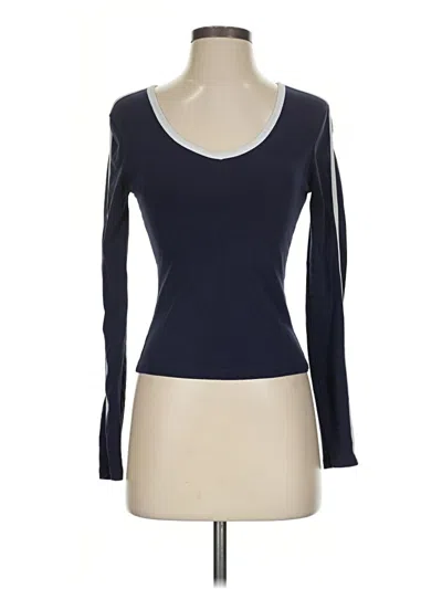 Pre-owned Edikted Long Sleeve T-shirt In Blue