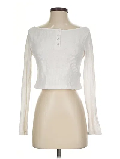 Pre-owned Edikted Long Sleeve T-shirt In Ivory
