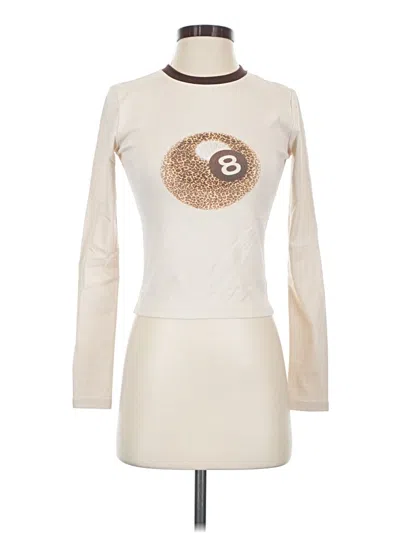 Pre-owned Edikted Long Sleeve T-shirt In Ivory