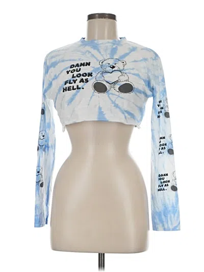 Pre-owned Edikted Long Sleeve Turtleneck In Blue