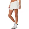 Shop Edikted Lora Tiered Cotton Drawstring Miniskirt In White