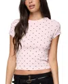Edikted Lorenzo Polka Dot T-shirt In Pink