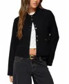 Edikted Lorne Compact Knit Jacket In Black
