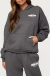 Edikted Lounge Edit Logo Graphic Hoodie In Gray