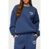 Edikted Love  Oversize Sweatshirt In Blue