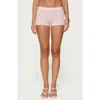 Edikted Lovina Textured Striped Micro Shorts