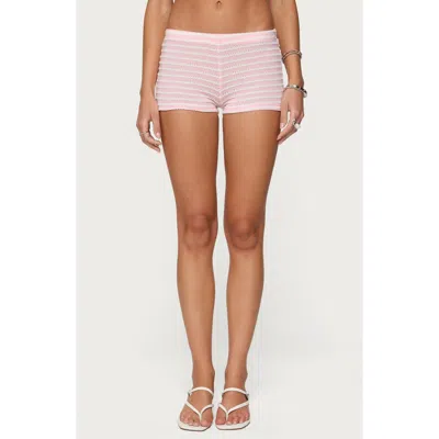 EDIKTED EDIKTED LOVINA STRIPED LOW RISE MICRO SHORTS