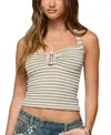 Edikted Lovina Textured Striped Halter Top In Multi