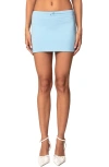 Edikted Lucinda Bow Miniskirt In Light-blue