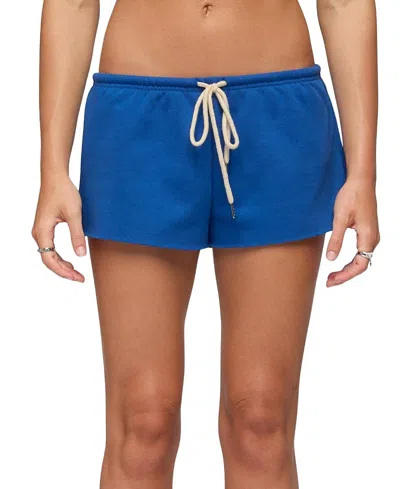Edikted Lynette Cutoff Shorts In Blue