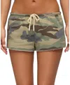 Edikted Bayside Camo Drawstring Microskort In Green