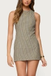Edikted Macee Stripe Sleeveless Romper In Green