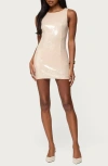 Edikted Macee Sequin Minidress In Pink