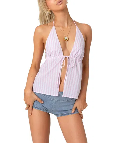 EDIKTED MADELYN TIE FRONT TOP