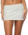 Edikted Maive Pinstripe Mini Skort In White
