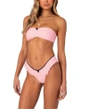 Edikted Maggie Bandeau Bikini Top In Light Pink
