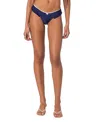 Edikted Maggie Ruffle Bikini Bottoms In Navy