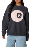 Edikted Magic 8 Oversized Chunky Knit Sweater In Dark-gray