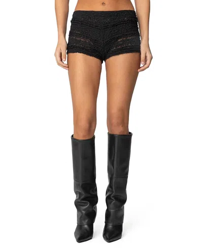 EDIKTED MAISLEY SHEER LACE SHORTS