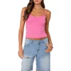 Edikted Makena Cinched Front Camisole In Pink